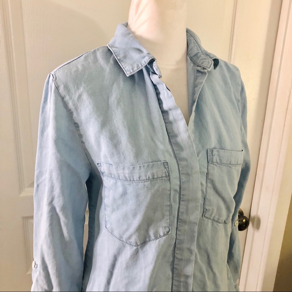 Thread + Supply Denim Button Down Shirt - image 3